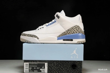 “UNC” RETRO JORDAN CT8532-104 3 AIR WHITE 0830
